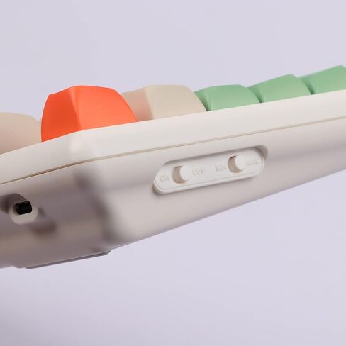 EPOMAKER CIDOO ABM084 TKL Hot Swap RGB 2.4 جيجا هرتز/بلوتوث 5.0/لوحة مفاتيح بمقبض ميكانيكي سلكي NKRO مع رغوة بورون، بطارية 3000 مللي أمبير في الساعة، أغطية مفاتيح PBT مصبوغة لـ E-Sport Win/Mac/Linux (مفتاح TTC ذهبي وردي) in Kuwait