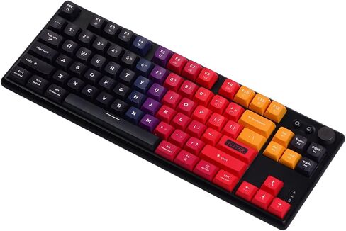 EPOMAKER CIDOO ABM084 TKL Hot Swap RGB 2.4 جيجا هرتز/بلوتوث 5.0/لوحة مفاتيح بمقبض ميكانيكي سلكي NKRO مع رغوة بورون، بطارية 3000 مللي أمبير في الساعة، أغطية مفاتيح PBT مصبوغة لـ E-Sport Win/Mac (ABM084 TTC Siver Switch) in Kuwait