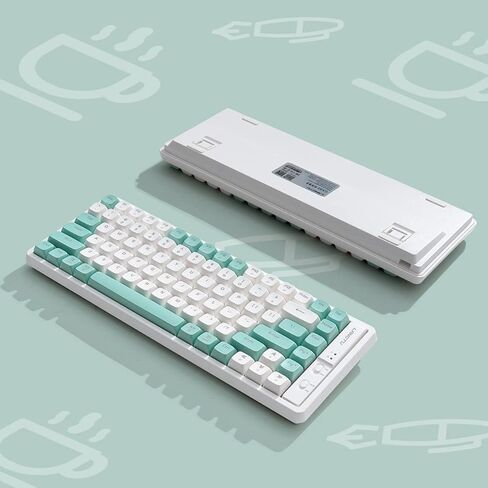 لوحة مفاتيح الألعاب الميكانيكية GK85 75% قابلة للتبديل السريع مع MDA PBT Keycaps RGB برامج قابلة للبرمجة بإضاءة خلفية لجهاز Mac/Win (مفتاح أحمر) in Kuwait