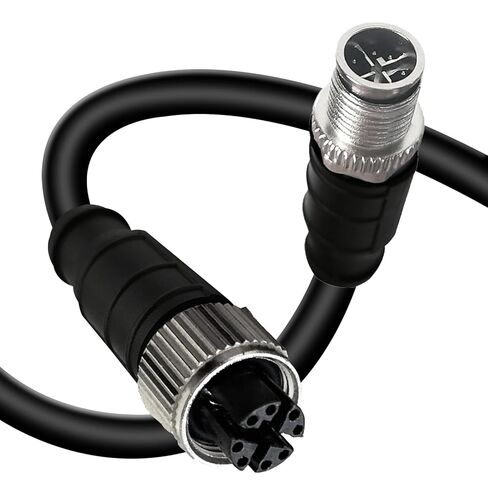 9.9Ft M12 8 Pin X Code ذكر إلى 8 Pin X Code أنثى كابل إيثرنت صناعي عالي المرونة محمي CAT6A كابل إيثرنت لتطبيق أتمتة الكاميرا الصناعية 3M in Kuwait