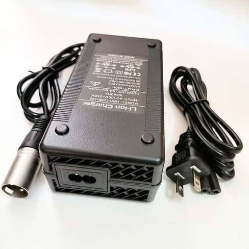[Verified Fit] 54.6V 3A Fast Charger 3-Pin XLR for 48V Heybik-e Mars Ranger, Ridstar Q20, Q20 Pro, H20 Pro H26 Pro, Ecotric Hammer 48V Fat, Rad Power, Raleigh, Pedego, Freego 48 Volt Battery in Kuwait
