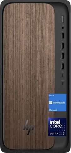 كمبيوتر HP 2025 OmniDesk Business Next Gen AI PC، Intel Core Ultra 7 265، NVIDIA GeForce RTX 5060، ذاكرة الوصول العشوائي DDR5 سعة 16 جيجابايت، 2 تيرابايت SSD، USB-C، Wi-Fi 6، بلوتوث 5.4، لوحة مفاتيح وماوس سلكي، Win11 Pro، خشب داكن in Kuwait