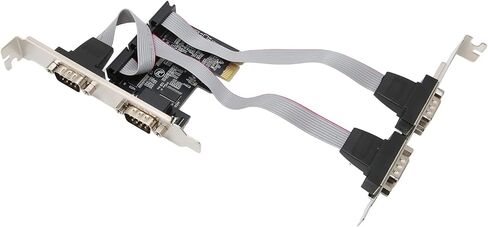 بطاقة توسيع PCIe التسلسلية، PCIExpress إلى 4 منافذ RS232 بطاقة محول التطبيقات الواسعة للمنافذ التسلسلية، تنطبق على فتحات PCI E X1، X4، X8، X16 in Kuwait