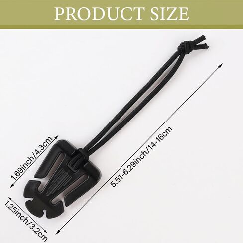 10 pcs Web Dominator Molle Strap Keepers with Elastic String Tactical Sling Keeper Clips for Outdoor Gear with Pouch in Kuwait