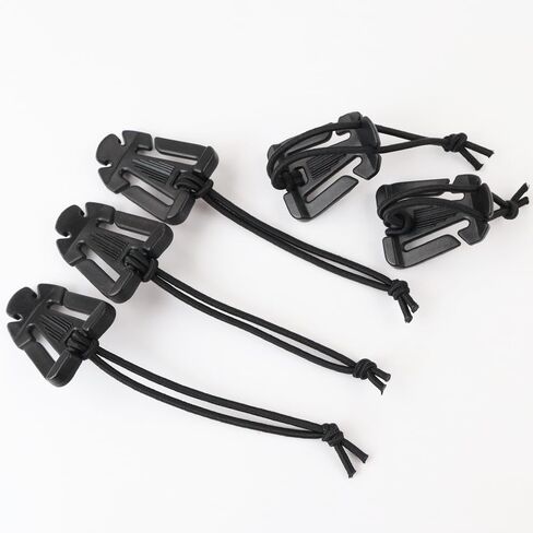 10 pcs Web Dominator Molle Strap Keepers with Elastic String Tactical Sling Keeper Clips for Outdoor Gear with Pouch in Kuwait