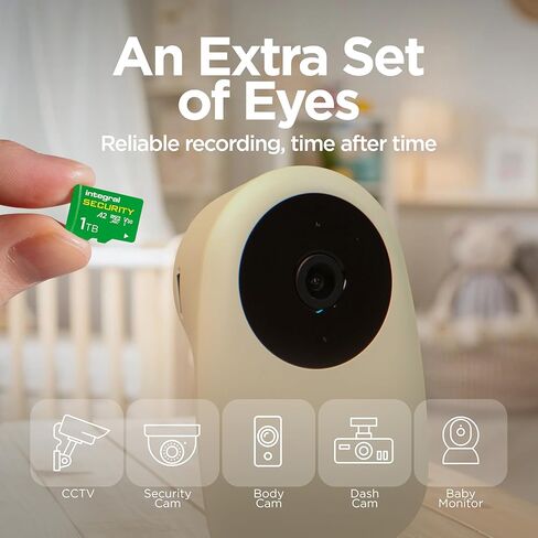 Integral 256GB High Endurance microSD Card, UHS-I V30 U3 A2, 4K for CCTV, Dash Cams, Home Security, Baby Monitors & Body cams, Up to 47 Hours Overwrite and 48,000 Hours Continuous Recording in Kuwait