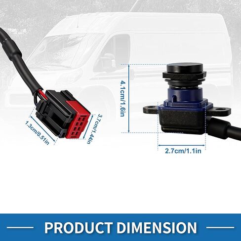 Rear View Camera for Ram ProMaster 1500 2500 Base 2016 2017 for ProMaster 3500 Base 2016-2023 Park Assist Backup Reverse Camera Replace No.68284643AC/68284643AA/68284643AB in Kuwait