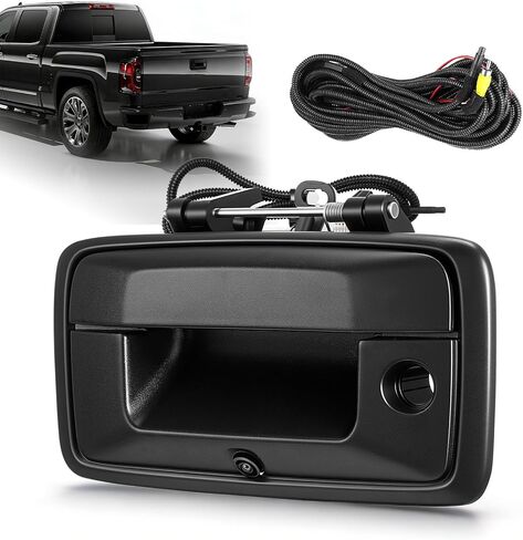 Tailgate Handle Backup Camera Fit for 2014-2018 Chevrolet Silverado,Fit for 2015-2018 GMC Sierra 2500HD 3500HD,Tailgate Reversing Rear View Park Assist Camera 170° Wide Angle,Replaces 23448681 in Kuwait