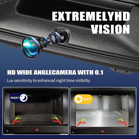 Tailgate Handle Backup Camera Fit for 2014-2018 Chevrolet Silverado,Fit for 2015-2018 GMC Sierra 2500HD 3500HD,Tailgate Reversing Rear View Park Assist Camera 170° Wide Angle,Replaces 23448681 in Kuwait