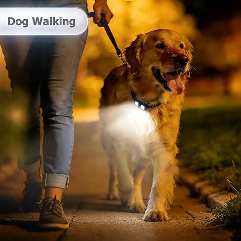 2 Pack Running Light for Runners, Clip on Flashlights Rechargeable Safety Lights for Walking at Night Hands Free Flashlight Portable LED Work Light Warning Flashing Camping Hiking Walking Dog Black in Kuwait