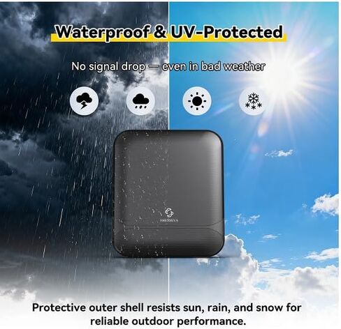Digital TV Antenna for Smart TV Indoor & Outdoor, 55 Miles Amplified HDTV Antenna with Signal Booster, Reception for Local Channels 8K 4K 1080P HD VHF UHF, with 16ft Coax Cable in Kuwait