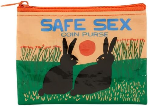 Blue Q Coin Purse ~ Change is Good, People. Made from 95% recycled material, the ultimate little zipper bag to corral coins, gift cards, ear buds. 3"h x 4"w. in Kuwait