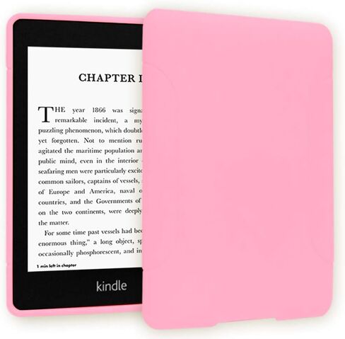 Youngme Kindle Paperwhite Case - Slim Fit TPU Gel Protective Case Cover for Kindle Paperwhite 10th Generation 2018 Released (Model No: PQ94WIF) Pink in Kuwait