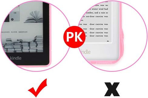 Youngme Kindle Paperwhite Case - Slim Fit TPU Gel Protective Case Cover for Kindle Paperwhite 10th Generation 2018 Released (Model No: PQ94WIF) Pink in Kuwait