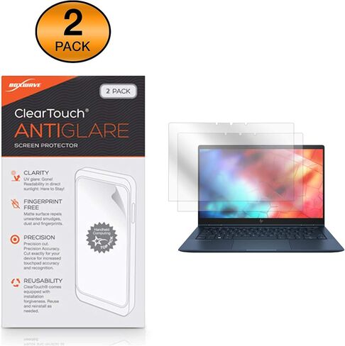 واقي شاشة BoxWave متوافق مع HP Elite Dragonfly - ClearTouch مضاد للتوهج (عبوتان)، طبقة رقيقة غير لامعة مضادة لبصمات الأصابع in Kuwait