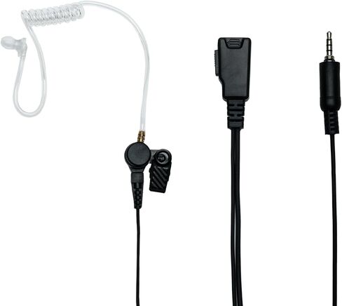 Acoustic Tube Earpiece Headset with PTT Mic Compatible for Yaesu VX-6R VX-7R VX-170 FT-270 Standard Horizon HX210 HX400 HX870 HX750S HX890 Walkie Talkie 2 Way Radio 5Pack in Kuwait