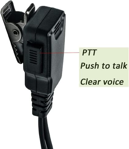 Acoustic Tube Earpiece Headset with PTT Mic Compatible for Yaesu VX-6R VX-7R VX-170 FT-270 Standard Horizon HX210 HX400 HX870 HX750S HX890 Walkie Talkie 2 Way Radio 5Pack in Kuwait