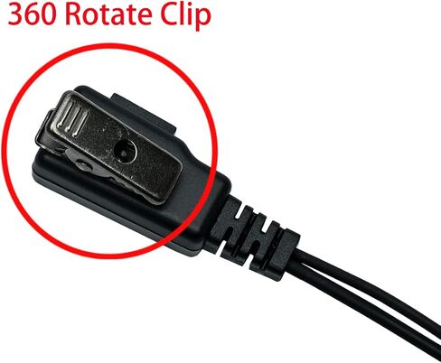 Acoustic Tube Earpiece Headset with PTT Mic Compatible for Yaesu VX-6R VX-7R VX-170 FT-270 Standard Horizon HX210 HX400 HX870 HX750S HX890 Walkie Talkie 2 Way Radio 5Pack in Kuwait