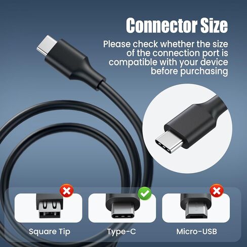 65W USB C Charger for LG Gram 14 15 16 17, VUOHOEG 20V 3.25A Laptop Charger Compatible with USB-C Charging Laptops, AC Power Adapter for LG Gram 17Z90P 16Z90P 15Z90P 14Z90P 16Z90Q 15Z90Q in Kuwait