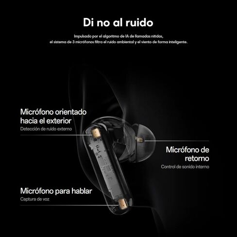 سماعات أذن لاسلكية OnePlus Buds 4، سماعات أذن مموجة داخل الأذن، سماعة أذن IP55 Tri-Mics AI، إلغاء ضوضاء متكيف يصل إلى 55 ديسيبل، بطارية تصل إلى 45 ساعة، رمادي in Kuwait