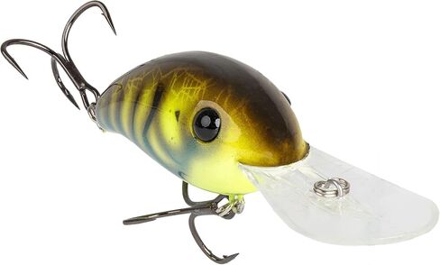 Strike King (HC3XDE-100) 3XD Elite Fishing Lure, Deep Diving Crankbait, 2-Inches, 7/16-Ounce, Unique Curved Bill, Dives to 10-Feet, Rattle Chambers, Size 4 Mustad Triple Grip Hooks, Summer Craw in Kuwait