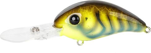 Strike King (HC3XDE-100) 3XD Elite Fishing Lure, Deep Diving Crankbait, 2-Inches, 7/16-Ounce, Unique Curved Bill, Dives to 10-Feet, Rattle Chambers, Size 4 Mustad Triple Grip Hooks, Summer Craw in Kuwait