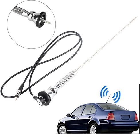 for vintage antenna Yctze antenna for car radio chrome automotive radio antenna car radio antenna Car Aerial Automotive Antennas Car Antenna AM/FM Aerial Antenna Car Aerial Ant, 18.5" Universal Car Ro in Kuwait