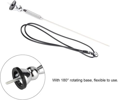 for vintage antenna Yctze antenna for car radio chrome automotive radio antenna car radio antenna Car Aerial Automotive Antennas Car Antenna AM/FM Aerial Antenna Car Aerial Ant, 18.5" Universal Car Ro in Kuwait