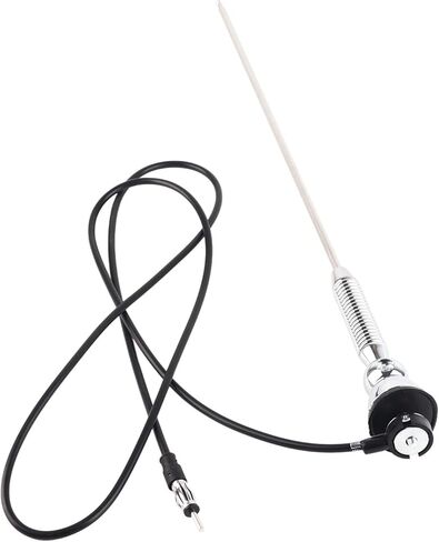 for vintage antenna Yctze antenna for car radio chrome automotive radio antenna car radio antenna Car Aerial Automotive Antennas Car Antenna AM/FM Aerial Antenna Car Aerial Ant, 18.5" Universal Car Ro in Kuwait