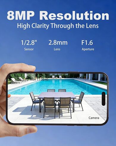 DS-2CD2083G2-LI2U 4K/8MP Acusense Hik PoE Bullet IP Camera with arrayed dual-mic,Smart Hybrid Light, IR/White light range 131ft, IP67, 2.8mm Lens, International Version(DS-2CD2083G2-IU upgrade) in Kuwait