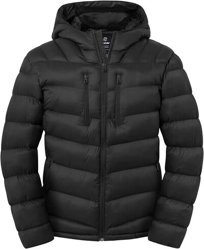 Wantdo Men's Winter Jacket Waterproof Winter Coat Thick Puffer Jacket with Hood in Saudi Arabia