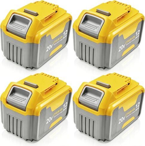 SANIU 2-Pack 12.0Ah Replacement for Dewalt 20V MAX Battery Lithium ion DCB209 DCB208 DCB207 DCB206 DCB204 DCB201 DCB203 DCB181 DCB180 DCB200 Compatible with DeWalt 20-Volt Cordless Power Tools in Saudi Arabia