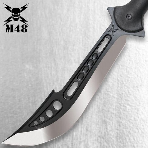 M48 Naginata Polearm مع غلاف Vortec - الفولاذ المقاوم للصدأ المصبوب المقسى، لمسة نهائية من أكسيد الأسود، 30% من الألياف الزجاجية ومقبض من النايلون - استخدام تكتيكي على Naginata - إجمالي 57 1/2 بوصة in Kuwait