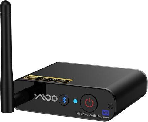 جهاز استقبال بلوتوث YMOO للستيريو المنزلي، محول صوت لاسلكي طويل المدى، جهاز استقبال ستيريو بلوتوث مع DAC الصوتي، aptX HD، مخرج RCA محوري بصري لمستقبل/مكبر الصوت AV in Kuwait