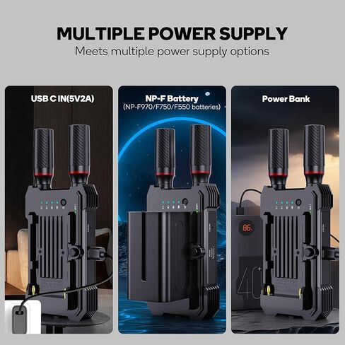 Wireless Video Transmitter and Receiver,KVM Remote Control,1312ft/400m, <0.05s Latency, 1TX to 5RX, Loop-Out,from PC Laptop Camera STB to TV Projector Screen Live Streaming Remote Monitoring in Kuwait