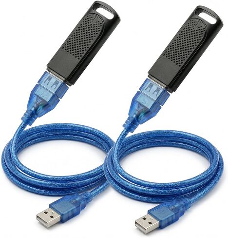 جهاز استقبال Pro VR Dongles (عبوة من قطعتين) - محولات لاسلكية ممتازة nRF52840 لمؤشر الصمامات ومتتبعات الحياة - زمن استجابة منخفض، 4 طبقات PCB، تتضمن كابلات تمديد بطول 1.5 متر in Kuwait