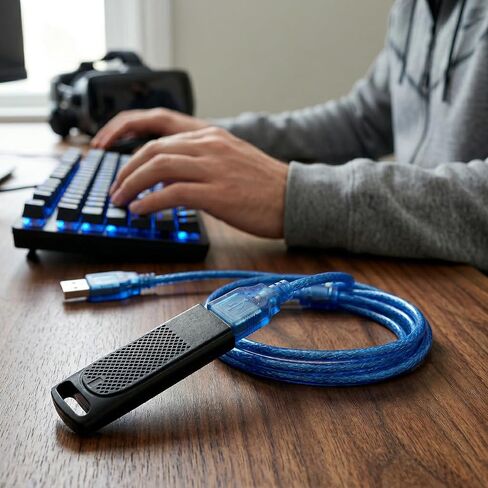 جهاز استقبال Pro VR Dongles (عبوة من قطعتين) - محولات لاسلكية ممتازة nRF52840 لمؤشر الصمامات ومتتبعات الحياة - زمن استجابة منخفض، 4 طبقات PCB، تتضمن كابلات تمديد بطول 1.5 متر in Kuwait