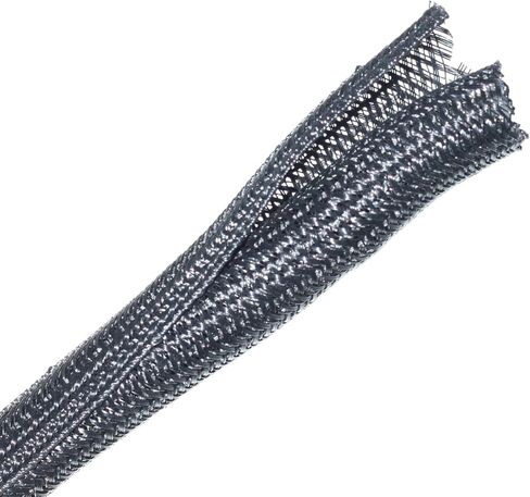 6.5ft - 1/2 بوصة سلك حامي سلك المنوال أنابيب كابل الأكمام سبليت لكابل USB سلك الطاقة كابل الصوت والفيديو - حماية القط من المضغ - أسود in Kuwait