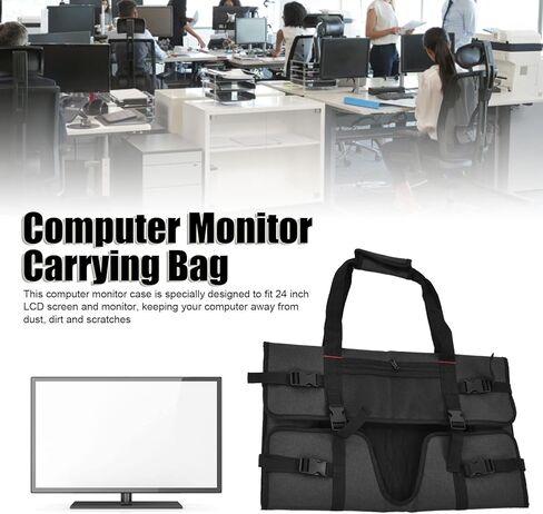 TITA-DONG 24 Inch Computer Monitor Carrying Bag, Monitor Carrying Case, 24" Monitor Travel Carrying Case, Portable Protective Carrying Case for 24In LCD Screens and Monitors in Kuwait
