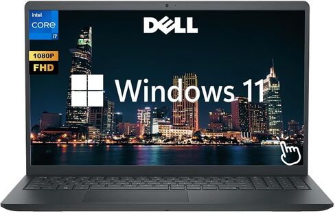 كمبيوتر محمول للأعمال من Dell، كمبيوتر محمول بشاشة لمس 15.6 بوصة FHD، الجيل الثالث عشر Intel Core i7-1355U (10-Core)، ذاكرة الوصول العشوائي 16 جيجابايت، تخزين 1.5 تيرابايت (1 تيرابايت SSD+512 جيجابايت قاعدة توصيل)، Windows 11، لوحة مفاتيح رقمية، HDMI، أسو in Kuwait