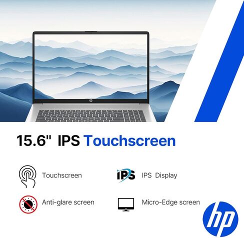 كمبيوتر محمول HP بشاشة تعمل باللمس مقاس 15.6 بوصة • إصدار 2026 • وحدة معالجة مركزية Intel 6-Core i3 • ذاكرة وصول عشوائي (RAM) سعة 8 جيجابايت • محرك أقراص PCle SSD سعة 256 جيجابايت • نظام التشغيل Windows 11 • فضي طبيعي (متجدد) in Kuwait
