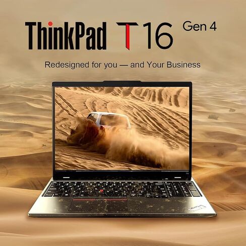 Lenovo ThinkPad T16 Gen 4 16 FHD+ Display, AMD Ryzen 7 AI Pro 350, oemgenuine Customized Laptop, 16GB / 32GB / 64GB RAM, 512GB / 1TB / 2TB SSD, Backlit Keyboard, WiFi 7, Webcam, Win 11 Pro - Black in Kuwait