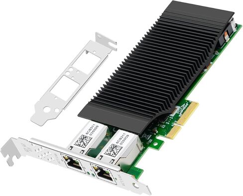 1 Gb Network Card with Intel I350 Chip, POE PCIE X4 Gigabit Network Adapter Dual RJ45 Ports, PCIE Ethernet Adapter Power Over Ethernet for Machine Vision,Industrial Camera, Image Acquisition in Kuwait