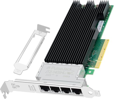 1 Gb Network Card with Intel I350 Chip, POE PCIE X4 Gigabit Network Adapter Dual RJ45 Ports, PCIE Ethernet Adapter Power Over Ethernet for Machine Vision,Industrial Camera, Image Acquisition in Saudi Arabia