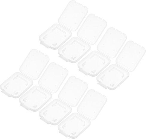 20pcs Memory Card Case Holder with Single Slot Storage Compact Card Organizer Box for Travel and Camera Accessories in Saudi Arabia