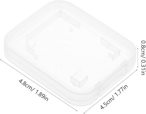 20pcs Memory Card Case Holder with Single Slot Storage Compact Card Organizer Box for Travel and Camera Accessories in Saudi Arabia