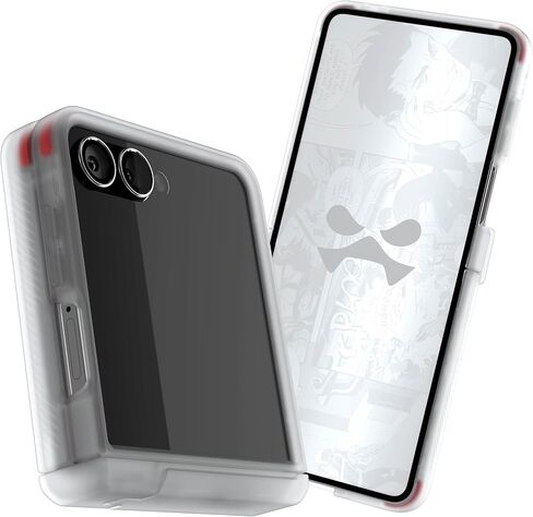 حافظة Ghostek Covert Clear لهاتف Galaxy Z Flip 7 مع مسند مدمج وMagSafe وحماية كاملة للمفصلات مصممة لهاتف Samsung Galaxy Flip7 لعام 2025 (6.9 بوصات) (شفاف) in Kuwait