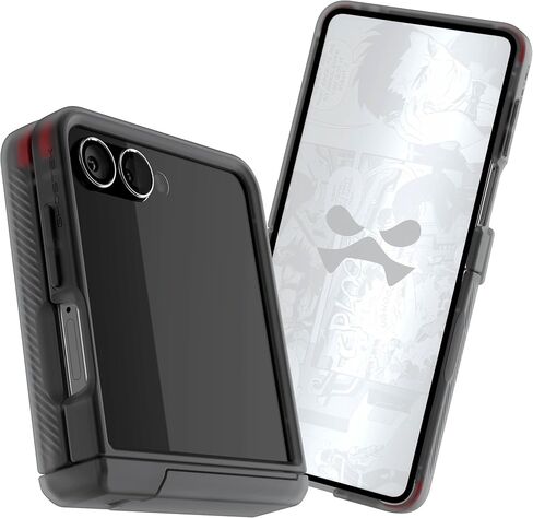 حافظة Ghostek Covert Clear لهاتف Galaxy Z Flip 7 مع مسند مدمج وMagSafe وحماية كاملة للمفصلات مصممة لهاتف Samsung Galaxy Flip7 لعام 2025 (6.9 بوصات) (شفاف) in Kuwait