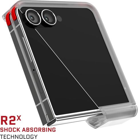 حافظة Ghostek Covert Clear لهاتف Galaxy Z Flip 7 مع مسند مدمج وMagSafe وحماية كاملة للمفصلات مصممة لهاتف Samsung Galaxy Flip7 لعام 2025 (6.9 بوصات) (شفاف) in Kuwait