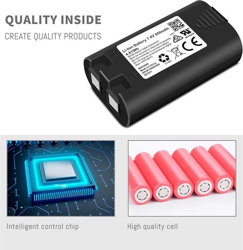 S0895840 Battery Replacement Compatible for Rhino 4200 Rhino 5200, for DYMO LabelManager 420P LabelManager 360D LM420P LM360D R5200 3M PL200 Label Printer Number Series W002856 1759398 600mAh in Saudi Arabia